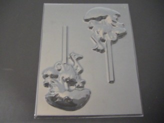 4221 Stork Umbrella Baby Chocolate Candy Lollipop Mold